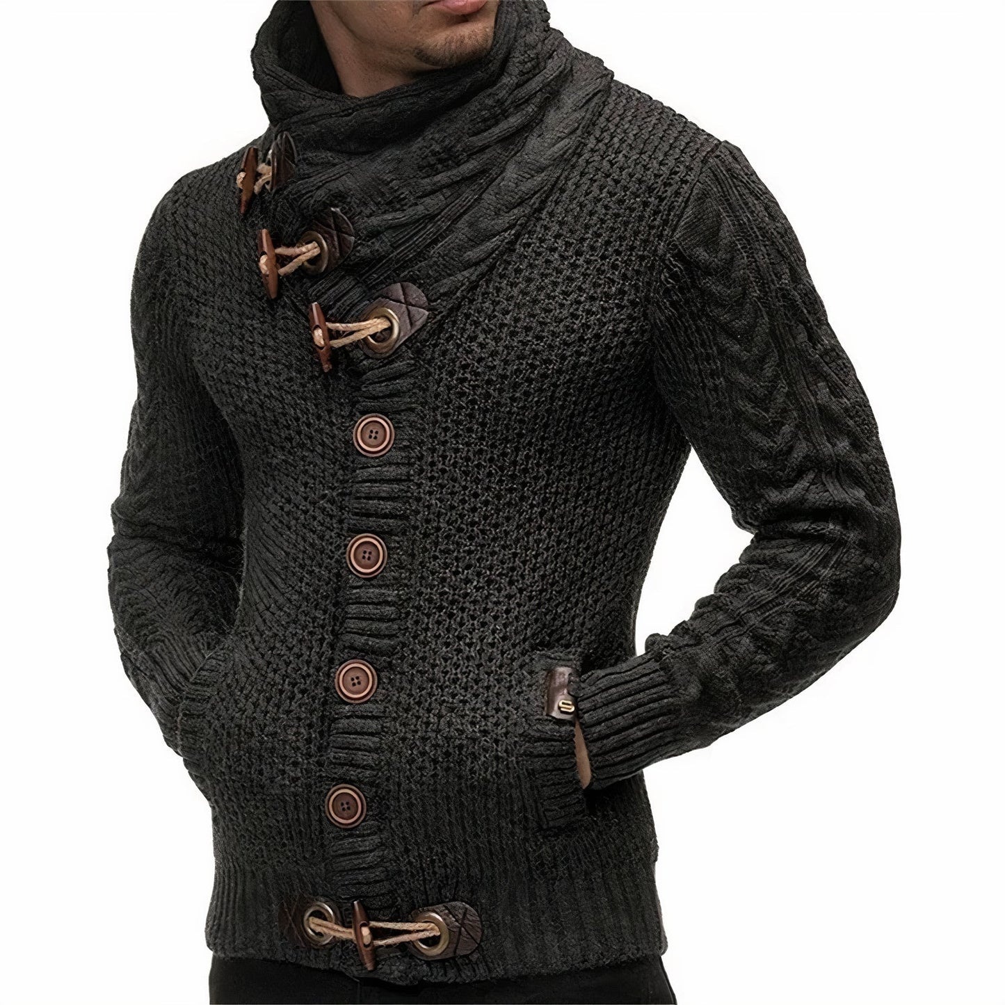 Männers Strickjacke Gregor: elegant und warm