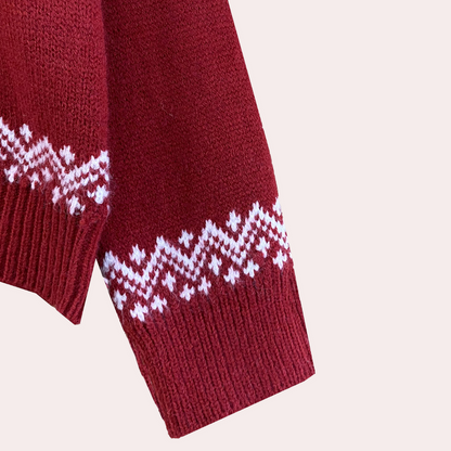 Weihnachtssweater für Damen von BerlinGlamour: Rollkragen, festlich und bequem