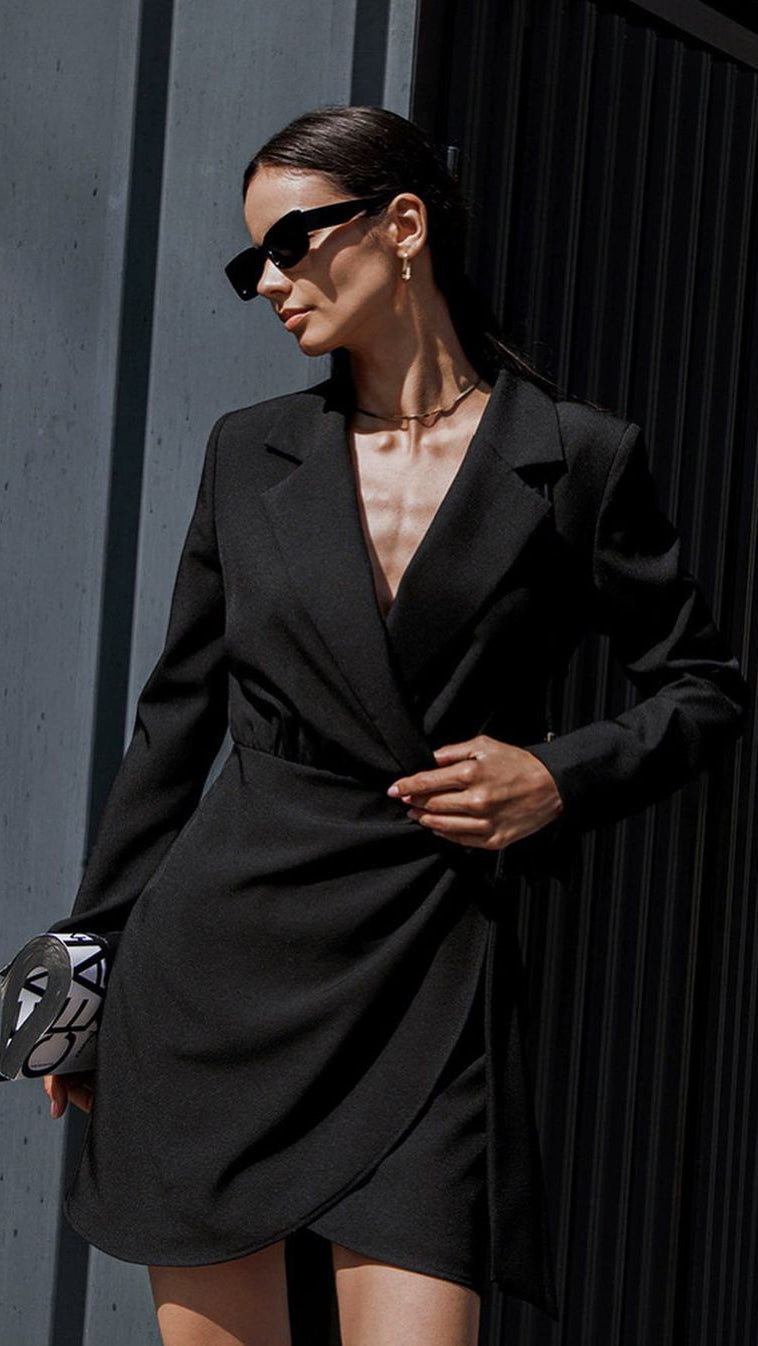Damen Minikleid Frühling langärmlig Sommerkleid - BerlinGlamour