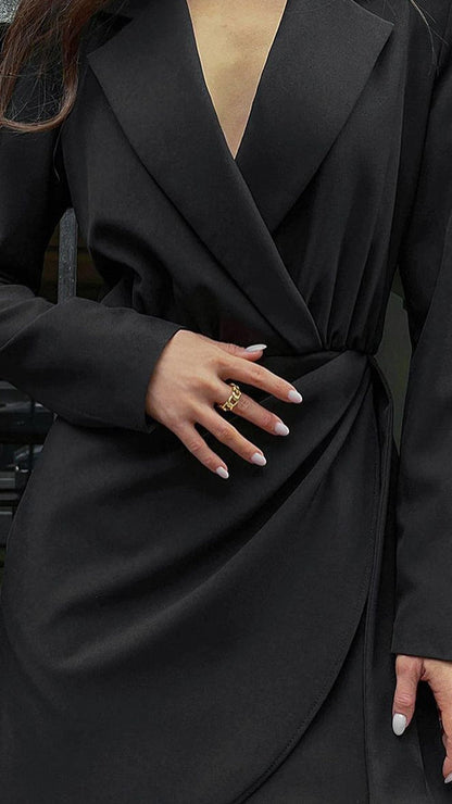 Damen Minikleid Frühling langärmlig Sommerkleid