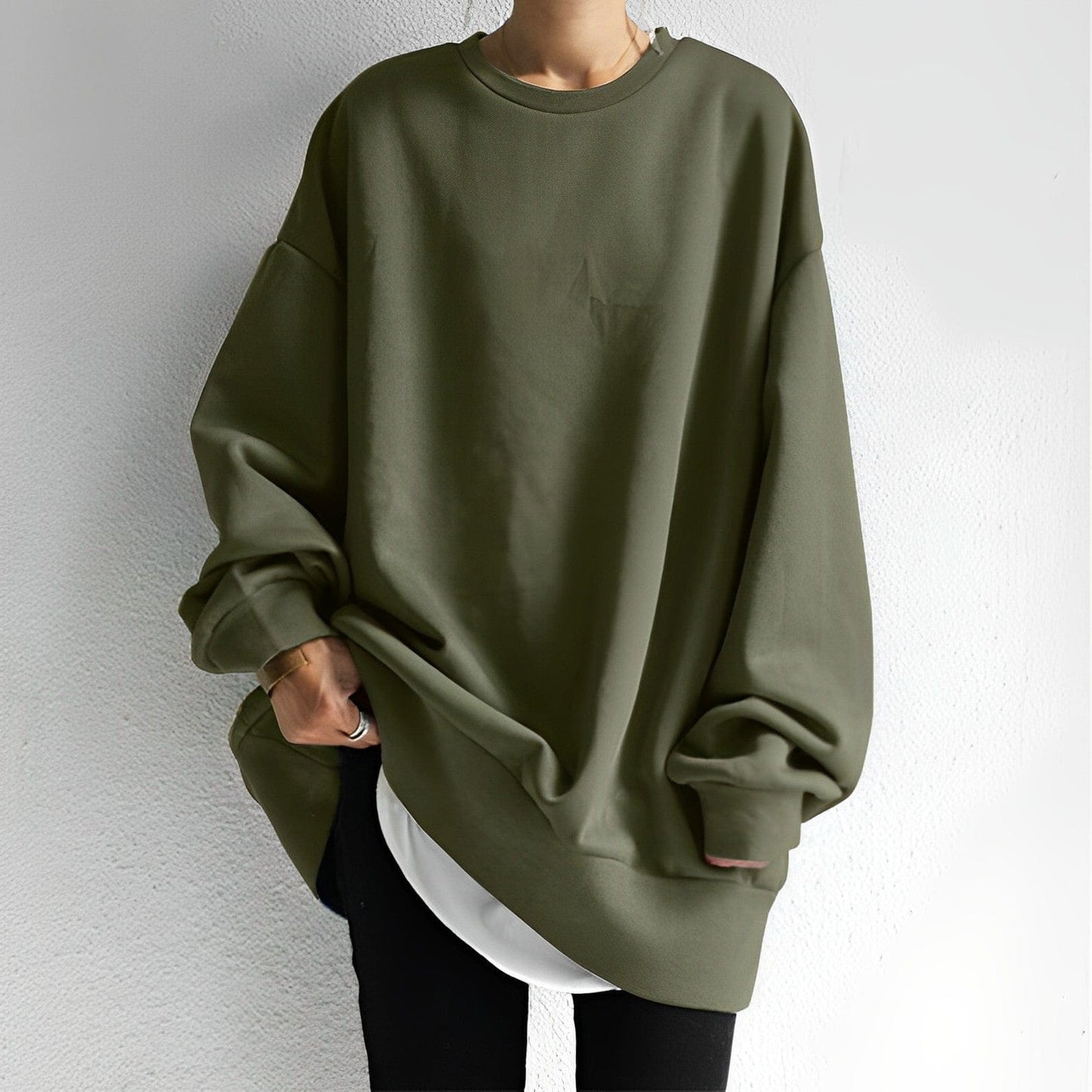 Übergröße Sweatshirt Pullover Damen Groß