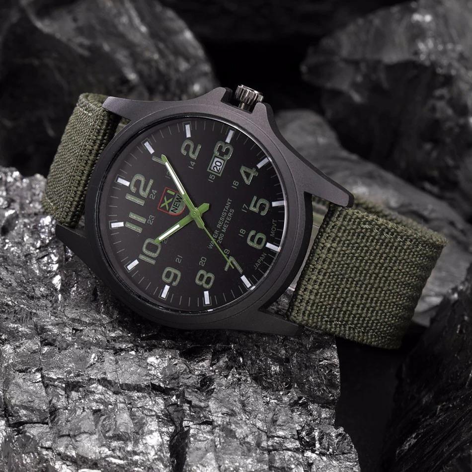 Militär Armbanduhr Taktisch Robust Schwarz