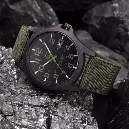 Militär Armbanduhr Taktisch Robust Schwarz