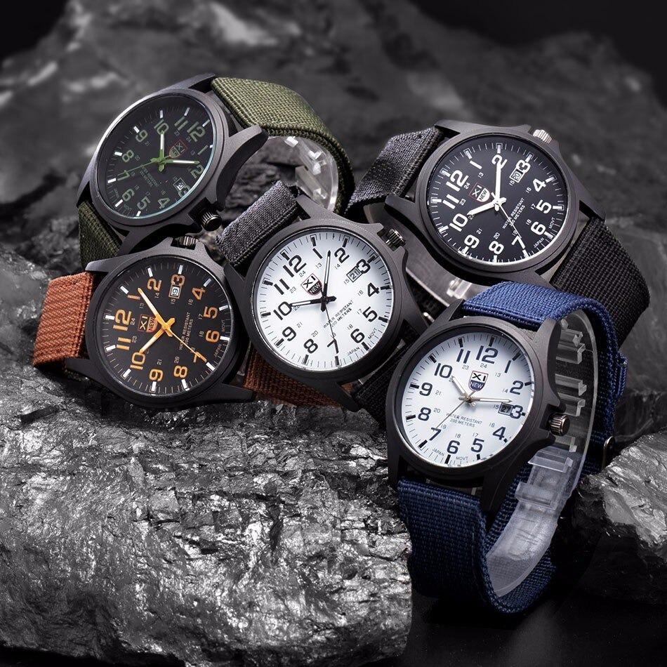 Militär Armbanduhr Taktisch Robust Schwarz