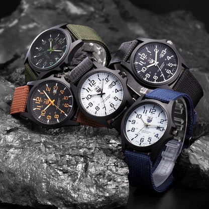 Militär Armbanduhr Taktisch Robust Schwarz