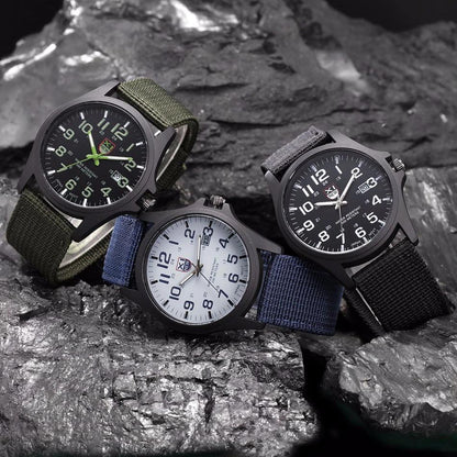Militär Armbanduhr Taktisch Robust Schwarz