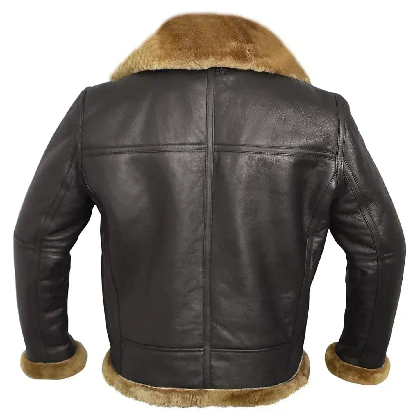 Herren Lederjacke Fliegerstyle Reißverschluss Vintage