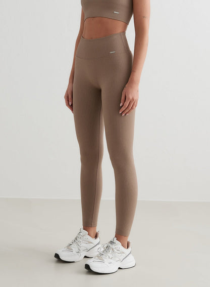 Nahtlose Leggings Gerippt Frauen Sportleggings