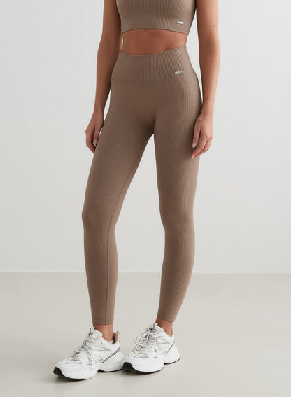 Nahtlose Leggings Gerippt Frauen Sportleggings