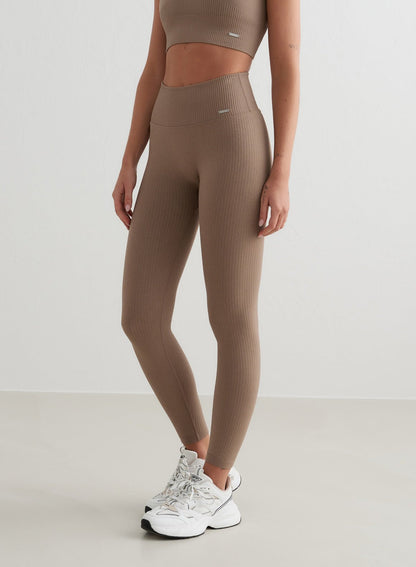 Nahtlose Leggings Gerippt Frauen Sportleggings