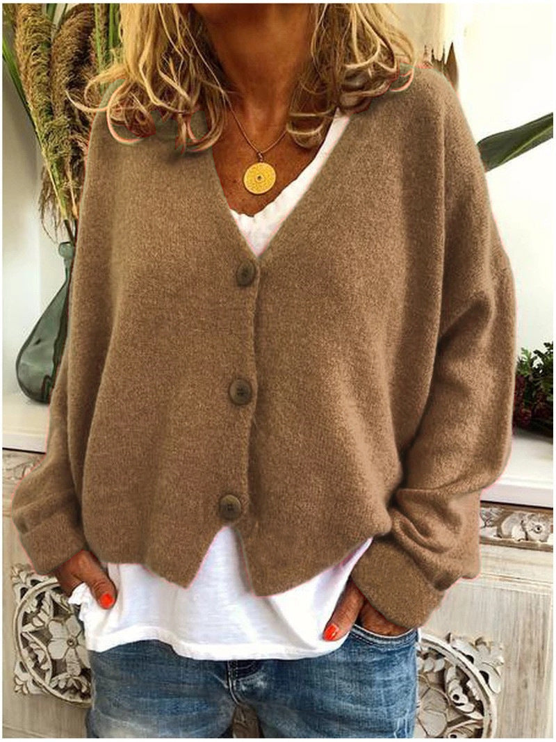 Chic Damen Strickjacke Langärmlig Modern