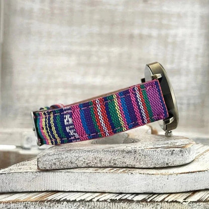 Bunt Regenbogen Uhr Damen Modern Mehrfarbig