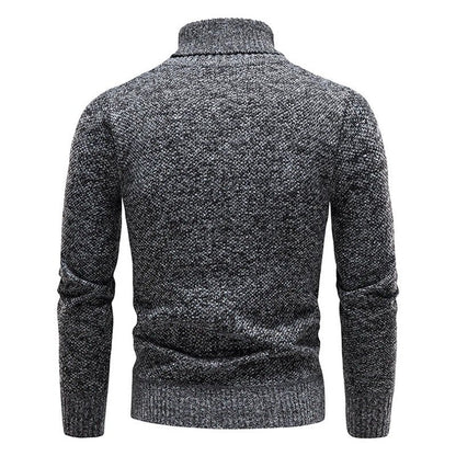 Eleganter Herren Rollkragenpullover Aus Merino Wolle
