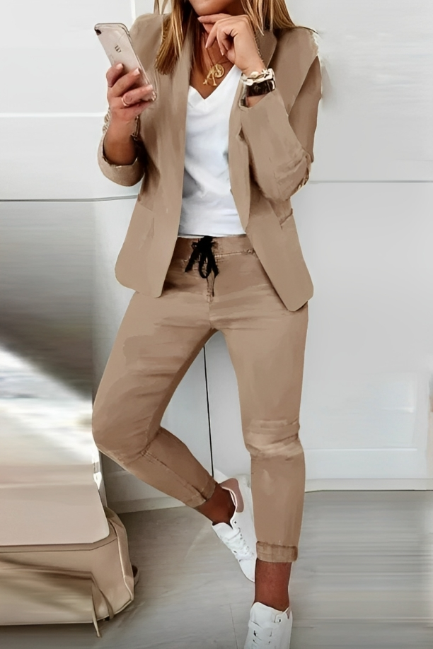 Moderne Anzugset Lässig Chic Damen