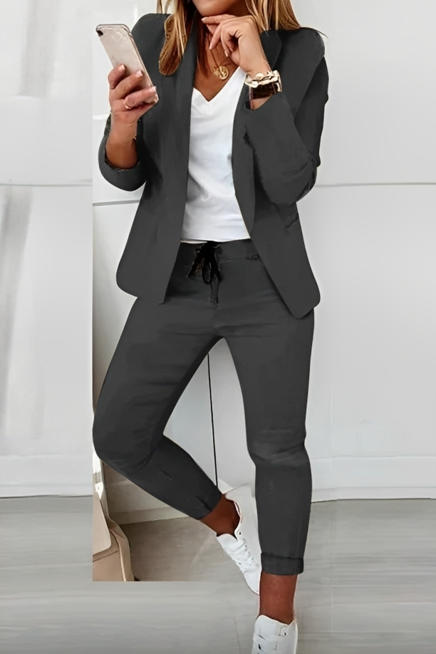 Moderne Anzugset Lässig Chic Damen