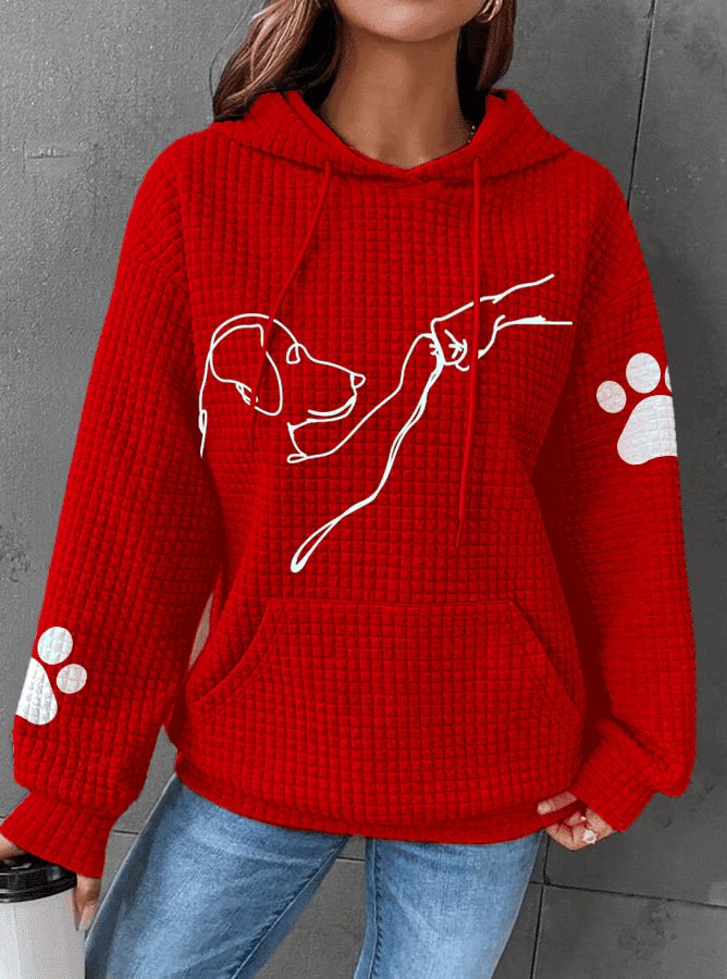Kapuzenpullover Frauen Bequem Warm Modern