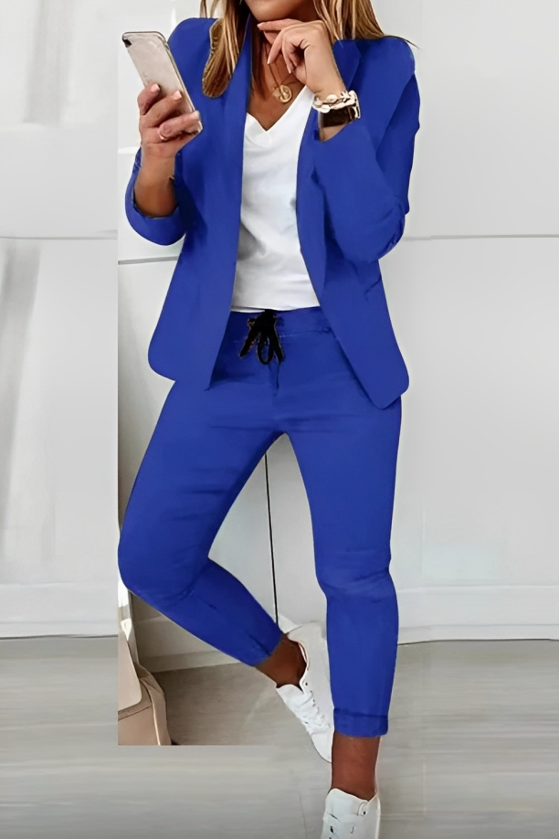 Moderne Anzugset Lässig Chic Damen