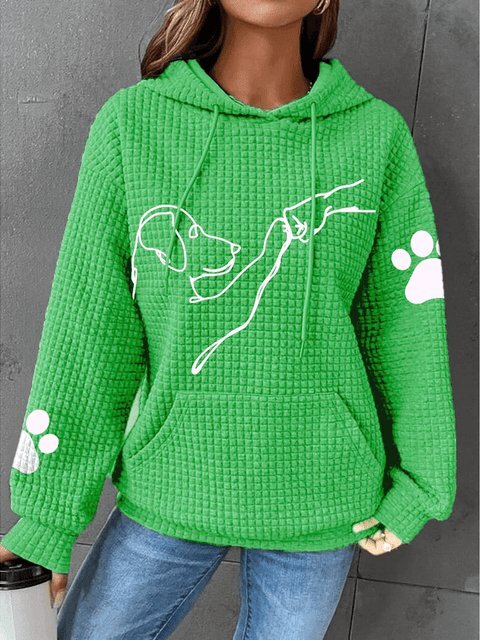 Kapuzenpullover Frauen Bequem Warm Modern