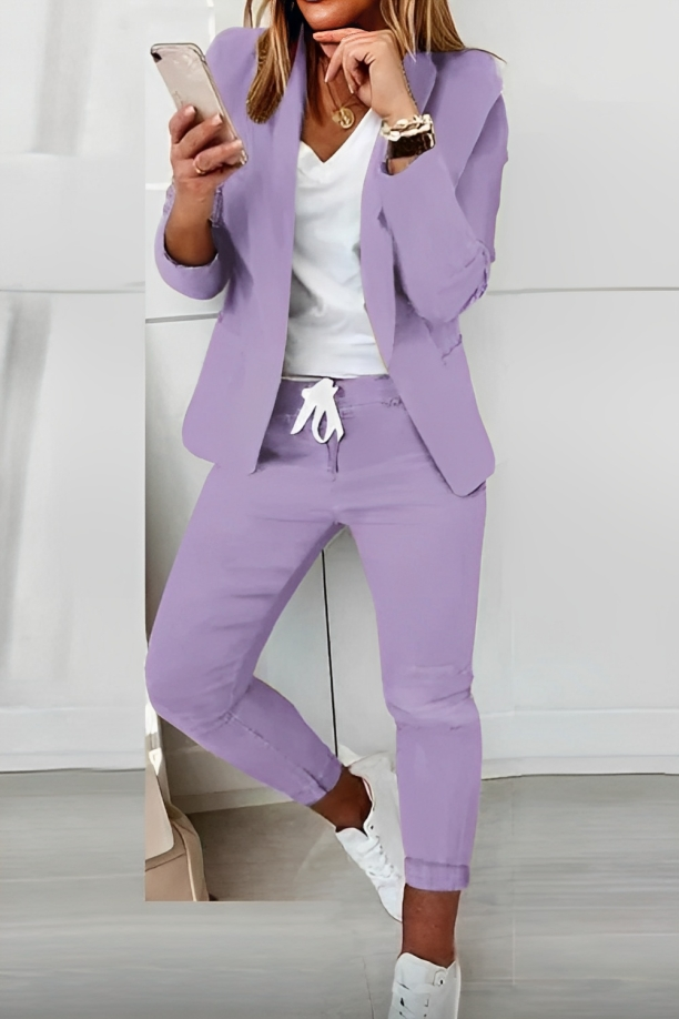 Moderne Anzugset Lässig Chic Damen