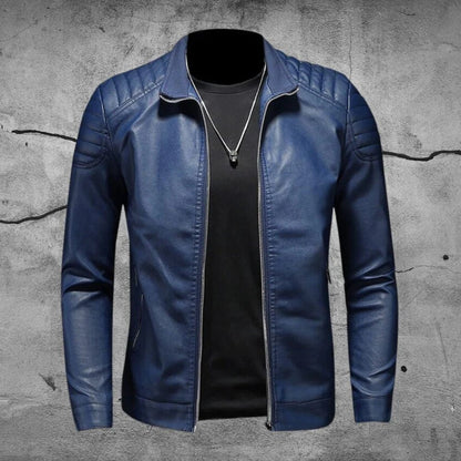 Lederjacke Herren Premium Lederschutzjacke Schwarz - BerlinGlamour