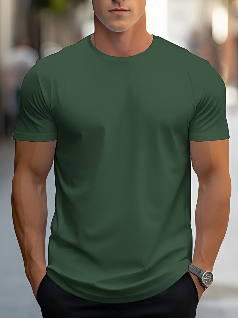 Herren T-Shirt Kurzarm Lässig Sommer