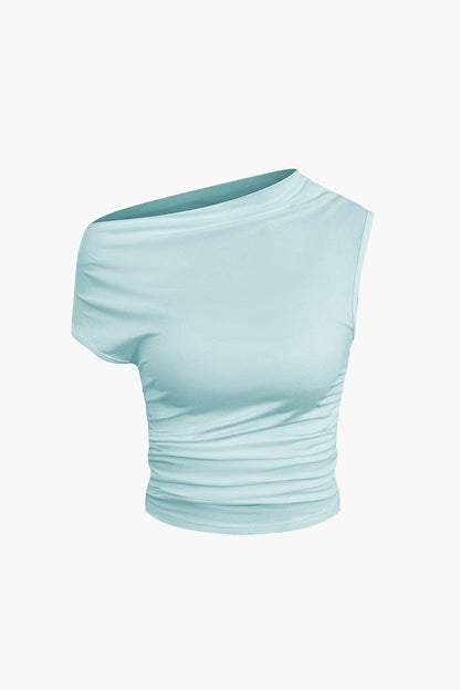 Elegantes One-Shoulder-Top mit Minirock Damen