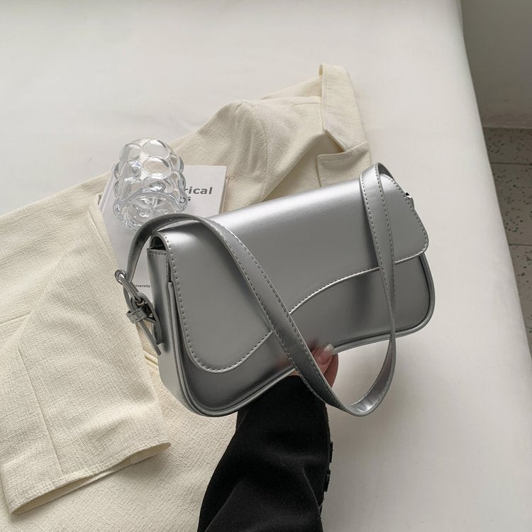 Kleine Damen Schultertasche Elegante Leder