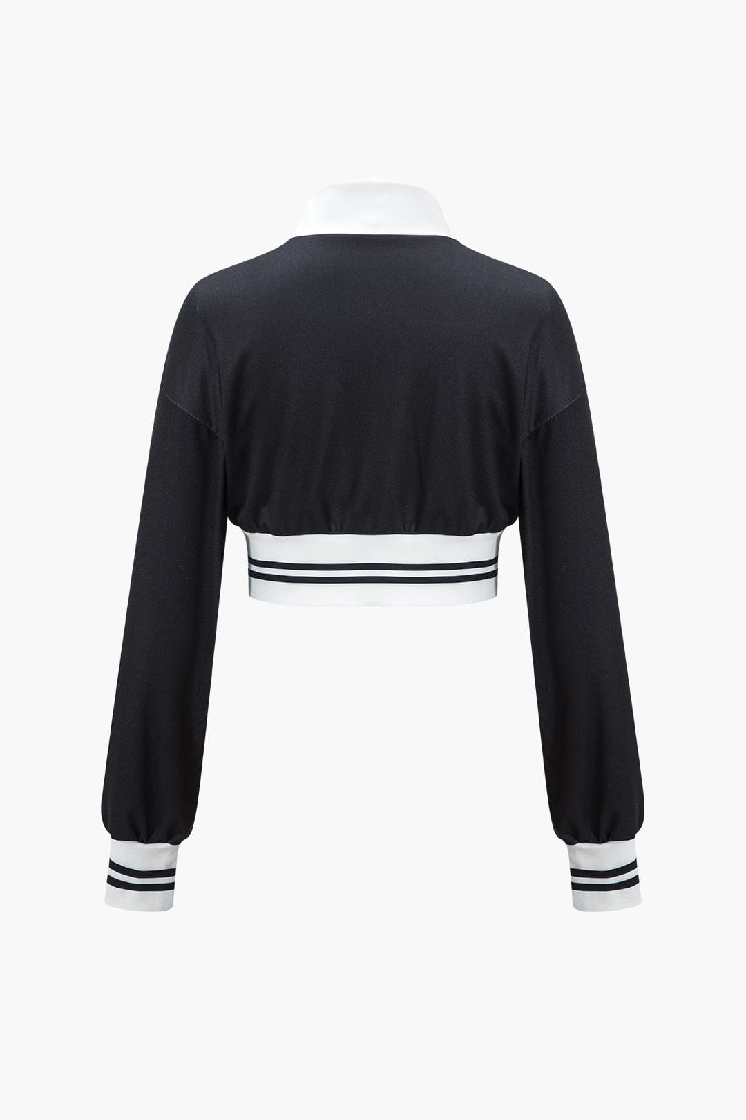 Sportliches Zweiteiler Set Cropped Jacke und weite Hose