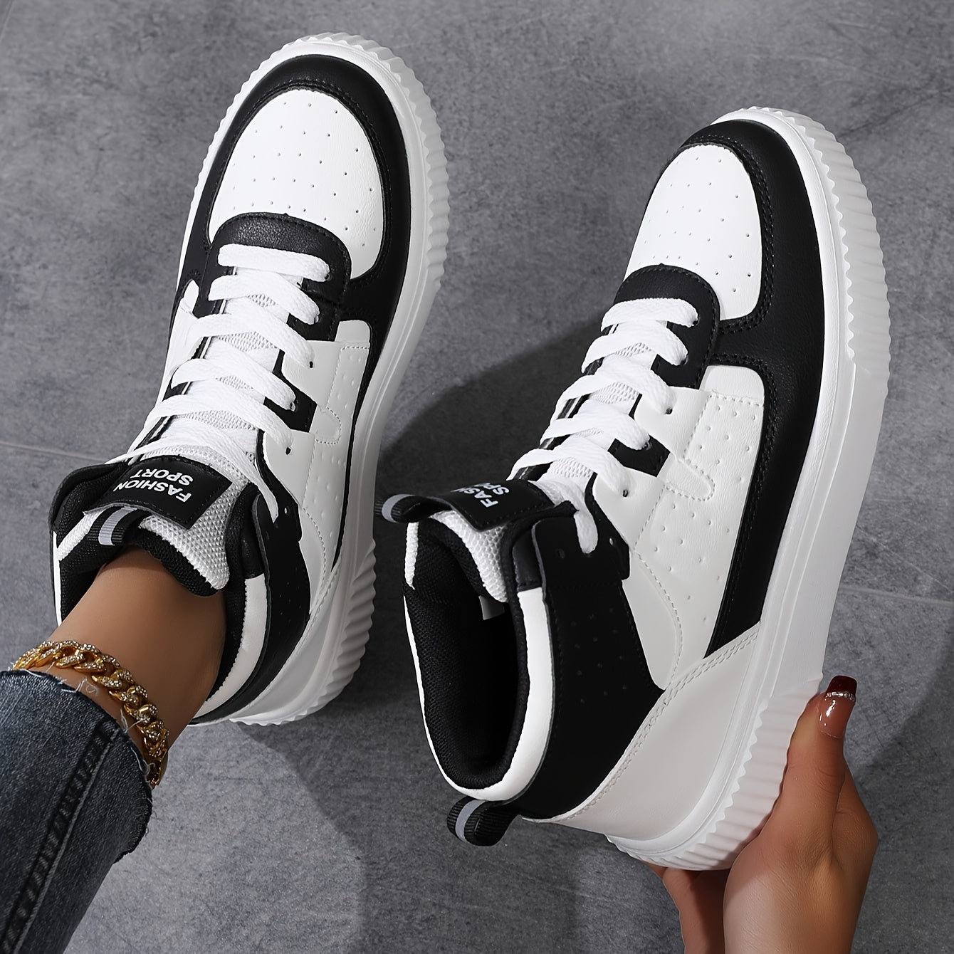 Hohe Sneaker Damen Mode Schuhe