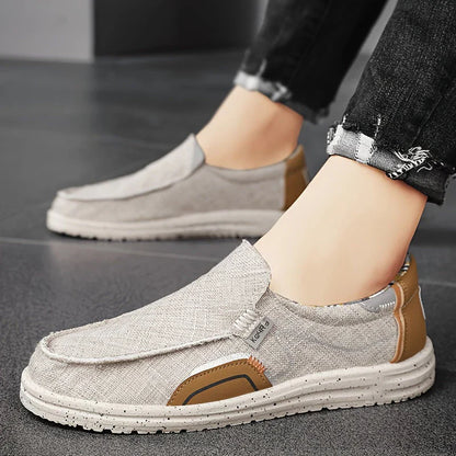 Männer Loafer Sneaker Bequem Schwarz