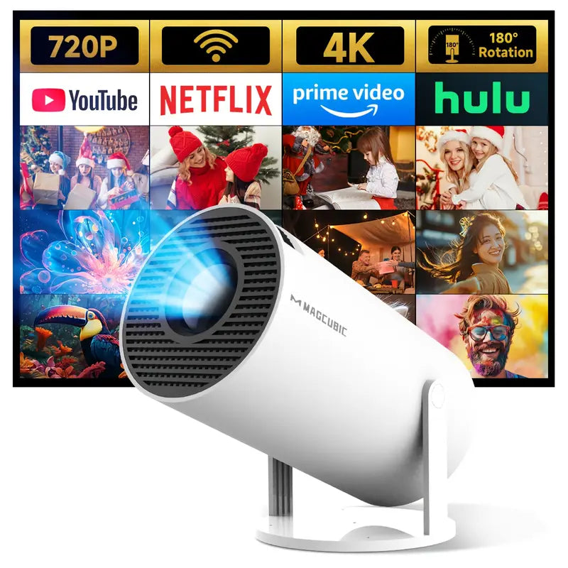 4K Mini Beamer Android 11 Dual WiFi 6 - BerlinGlamour