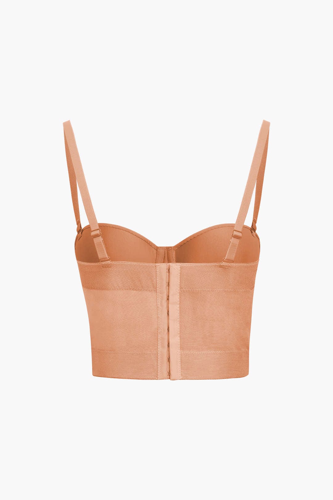 Bustier-Top Figurbetont Mit Bügel-Cups und Mesh-Struktur