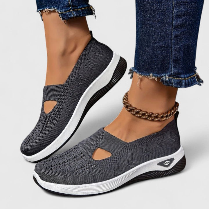 Damen Sneaker Atmungsaktiv Mesh Laufschuhe Bequem