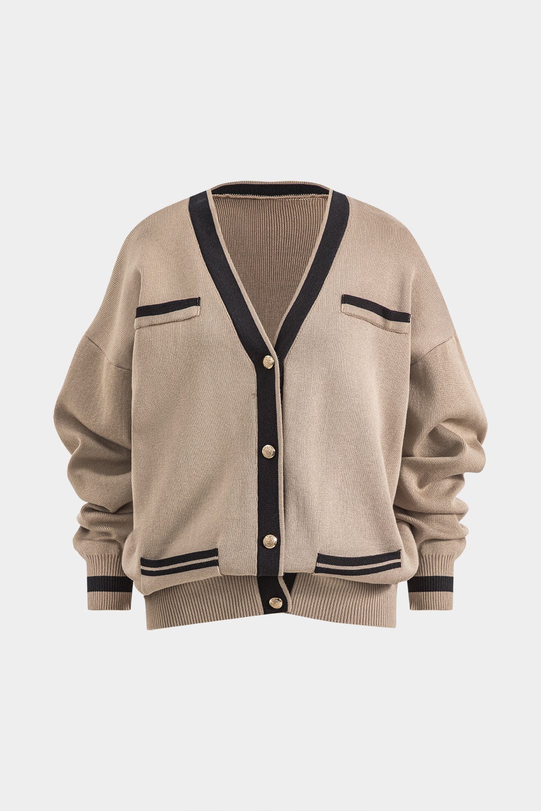 Strick-Set Damen Elegant Cardigan Rock