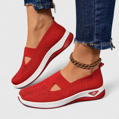 Damen Sneaker Atmungsaktiv Mesh Laufschuhe Bequem