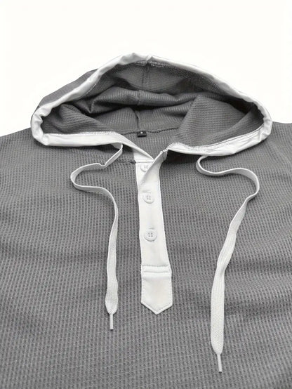 Herren Sportshirt Ärmellos Kapuzenpullover Sportlich