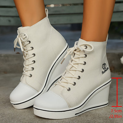 Stiefeletten Damen Einfach Liebesmotiv Sneaker