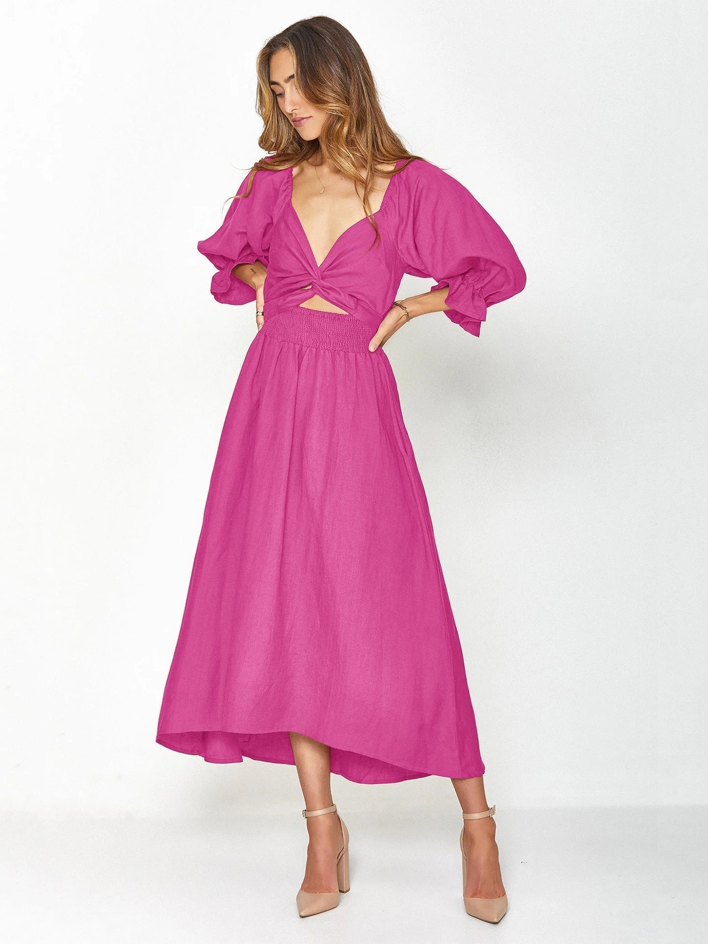 Elegantes Kleid von BerlinGlamour mit Bindegürtel