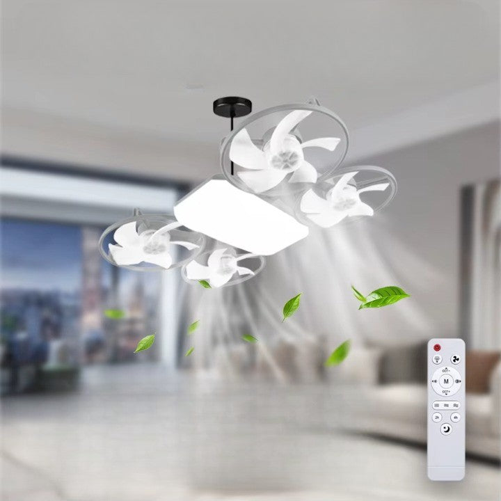 Moderne LED Deckenventilator Mit Propeller Silent - BerlinGlamour