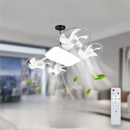 Moderne LED Deckenventilator Mit Propeller Silent - BerlinGlamour