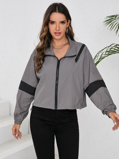 Sportliche Windbreaker Jacke Wasserabweisend Frauen