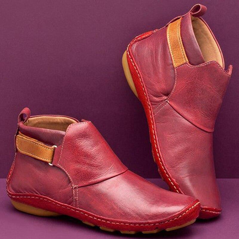 Damen Stiefeletten Bequem Alltag Schuhe Schwarz