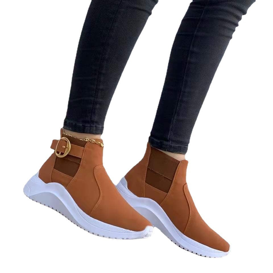 Damen Sneaker High-Top Sportschuhe Mode - BerlinGlamour