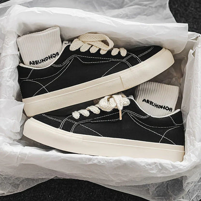 Modische Sneaker Damen Low-Top Canvas Schuhe