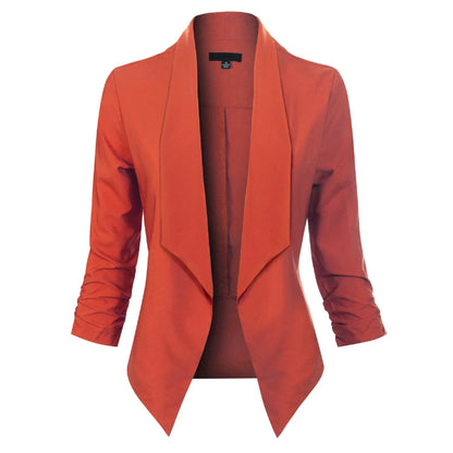 Damen Blazer Langarm Offen Modern