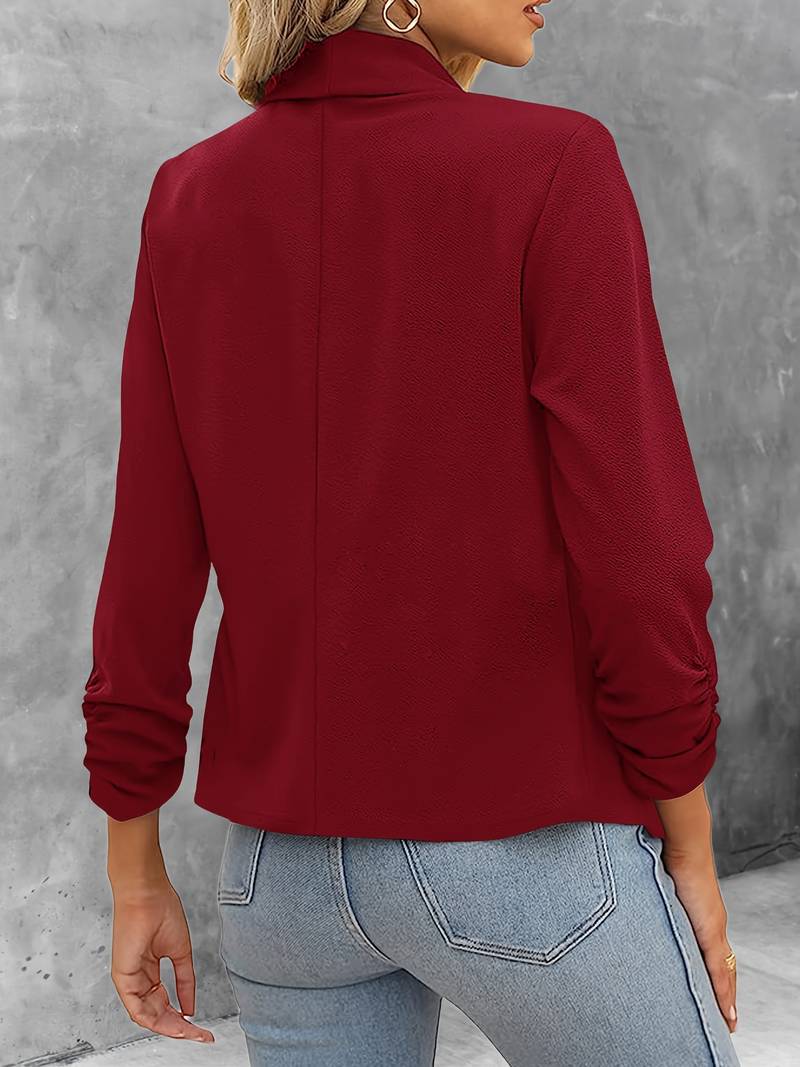Stilvoller Damenblazer Offene Vorderseite Modern