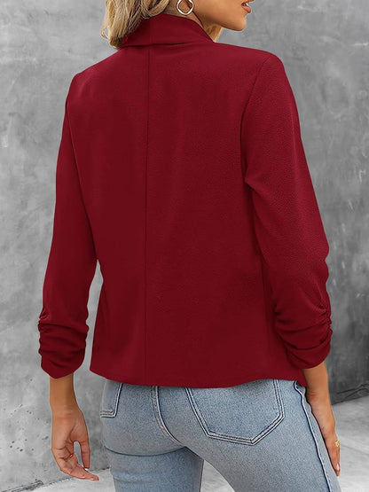 Stilvoller Damenblazer Offene Vorderseite Modern