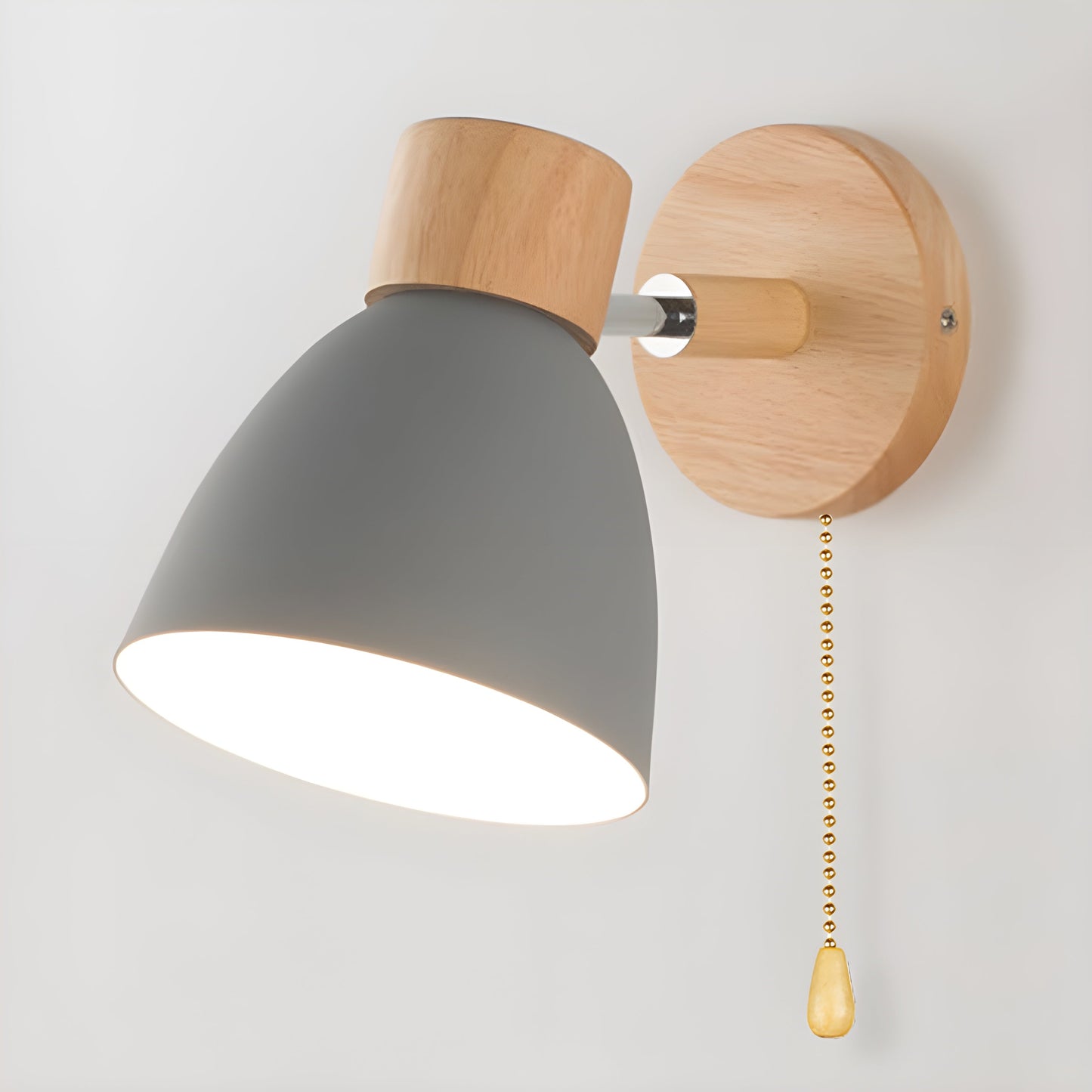 Norwegische Holzwandlampe Schlafzimmer Lampe Dimmbar