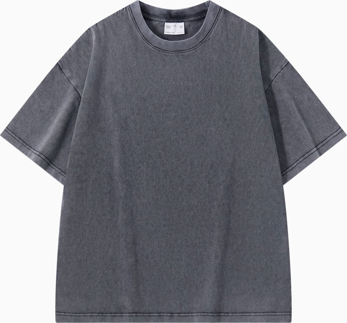 Thickened Cotton Short-sleeved Drop-shoulder T-shirt Bottoming Shirt Top - AccessoryArcadia