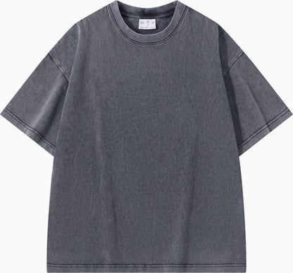 Thickened Cotton Short-sleeved Drop-shoulder T-shirt Bottoming Shirt Top - AccessoryArcadia
